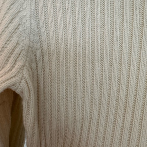 NWOT Reiss Cream Long Sleeve Ribbed Dress S - Picture 3 of 9